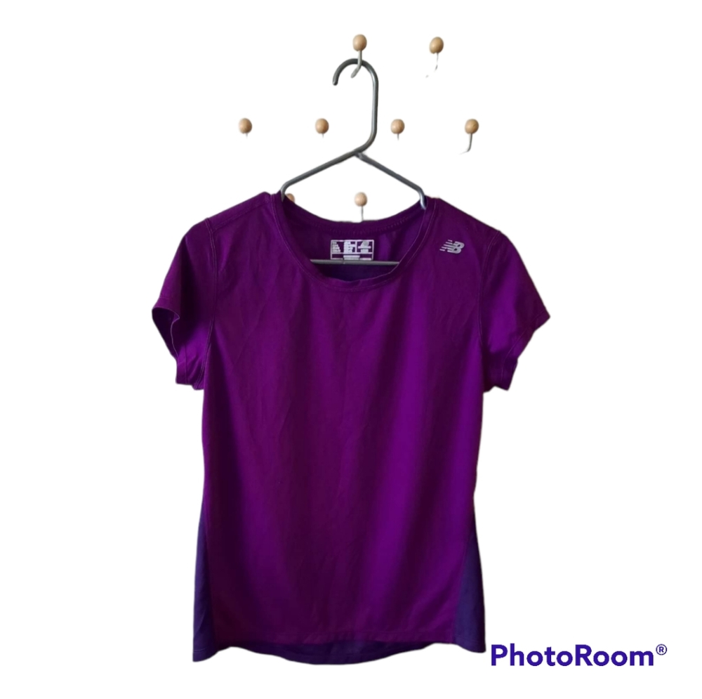 New Balance Size Large Purple Lightning Dry Athletic Tshirt